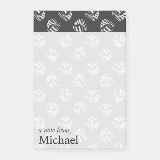 Kreide gezeichnetes Segelboot-Muster | addieren Post-it Klebezettel (Vorderseite)