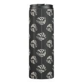 Kreide gezeichnetes Segelboot-Muster Thermosbecher (Rückseite)