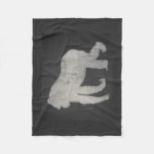 Kreide-Gorilla Fleecedecke (Vorderseite)