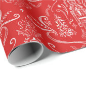 Kreide-Grafitti-Nussknacker-Weihnachts-Geschenkpap Geschenkpapier (Rolleneckpunkt)