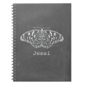 Kreide-inspirierter weißer notizblock (Vorderseite)