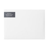 Kreide-Rahmen Save The Date Wrap-Around Etikett (Vorderseite)