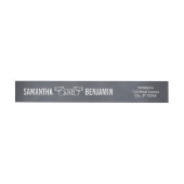 Kreide-Rahmen Save The Date Wrap-Around Etikett (Person)