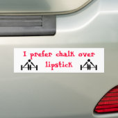 Kreide über Lippenstift Autoaufkleber (Auf Auto)