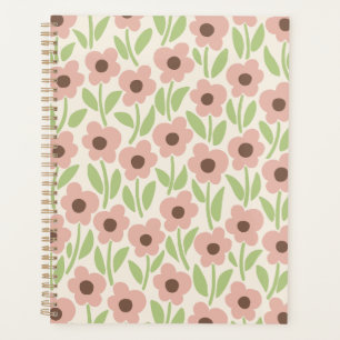 Kreideblumengarten Retro Pastell-Inspiriert Planer
