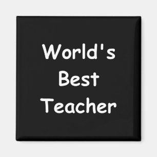 Kreidebrett-Design 'Bester Lehrer der Welt' für Mä Magnet