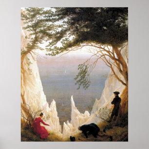 Kreidefelsen auf Rügen (Friedrich 1818) Poster