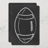 Kreidefußball Einladung (Vorne/Hinten)