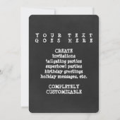 Kreidefußball Einladung (Rückseite)