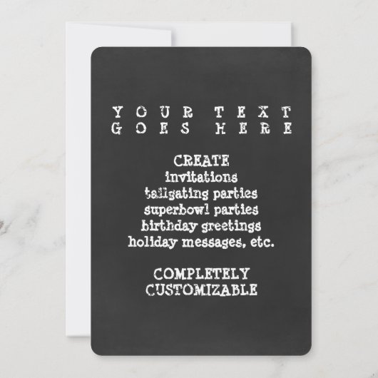 Kreidefußball Einladung (Rückseite)