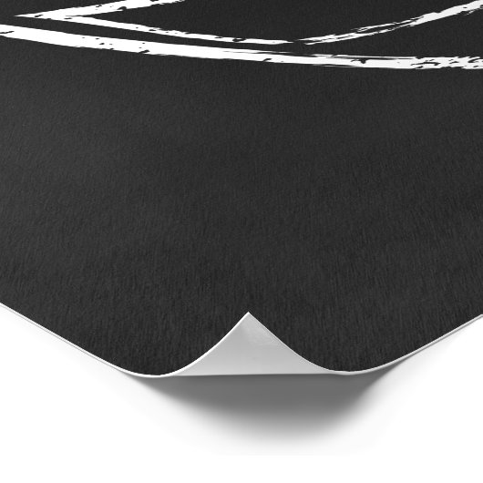 Kreidefußball Poster (Ecke)