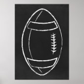 Kreidefußball Poster (Vorne)
