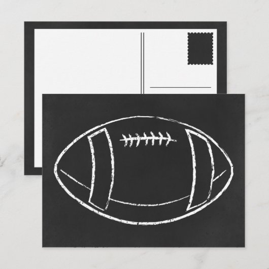 Kreidefußball Postkarte (Vorne/Hinten)