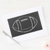 Kreidefußball Rechteckiger Aufkleber (Umschlag)