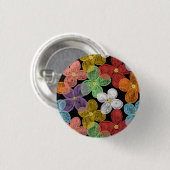 Kreidegänseblümchen Button (Vorne & Hinten)