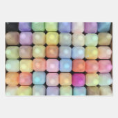 Kreidekreide in zarten Farben Geschenkpapier Set (Vorderseite)