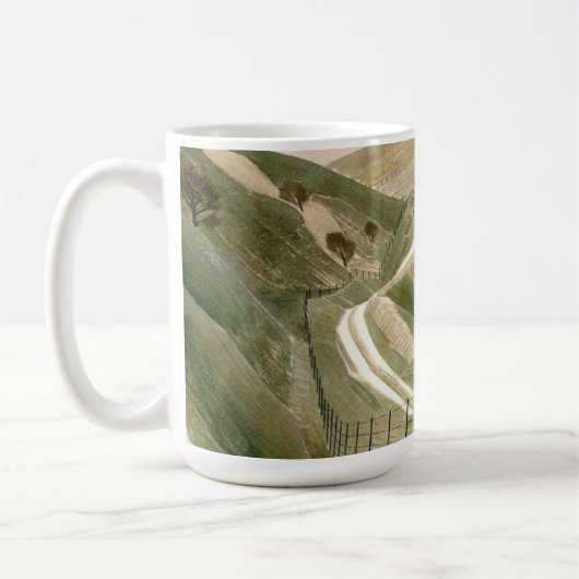 Kreidepfade von Eric Ravilious Kaffeetasse (Links)