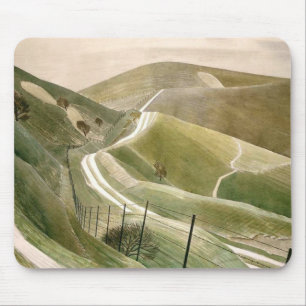 Kreidepfade von Eric Ravilious Mousepad