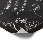 Kreideplatinen-Poster 11x14 aus Hope Poster (Ecke)