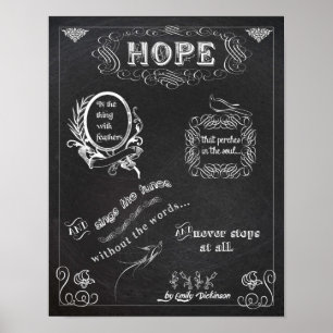 Kreideplatinen-Poster 11x14 aus Hope Poster