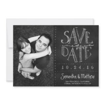 Kreidetafel Foto Save-the-Date