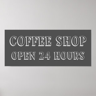 Kreidetafel Kaffee Shop Küchen Schild Kunst Poster