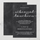 Kreidetafel-Probe-Lunch Einladung (Vorne/Hinten)