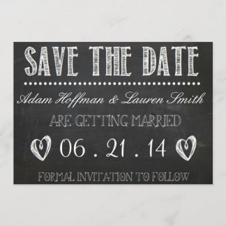Kreidetafel Save the Date Einladung