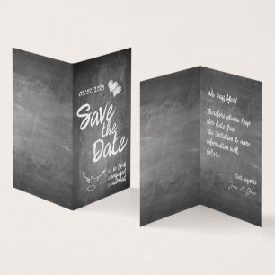 Kreidetafel-Typografie-Hochzeitsankündigung
