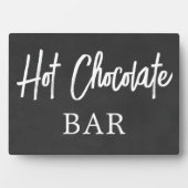 Kreidetafel (unecht) Hot Chocolate Schild Tischpla Fotoplatte (Vorderseite)