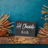 Kreidetafel (unecht) Hot Chocolate Schild Tischpla Fotoplatte (Seite)