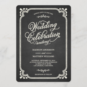 Kreidetafel Union Hochzeitseinladung Einladung