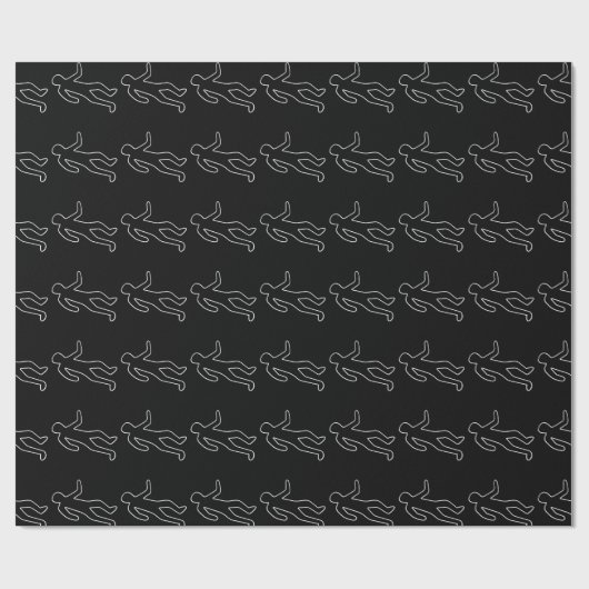 Kreideumriss Geschenkpapier (Flach)
