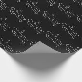 Kreideumriss Geschenkpapier (Ecke)
