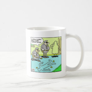 Kreideumriss Lustige Polizeigeschenke und -sammler Kaffeetasse