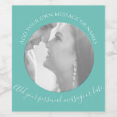 Kreieren Sie Ihr eigenes Foto-Weinetikett Weinetikett (Einzelnes Label)