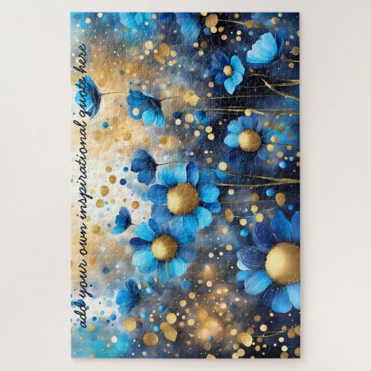 kreieren Sie Ihr eigenes inspirierendes Zitat, bla Puzzle (Vertikal)