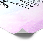 kreieren Sie Ihr eigenes magisches Zitat lila und Poster (Ecke)