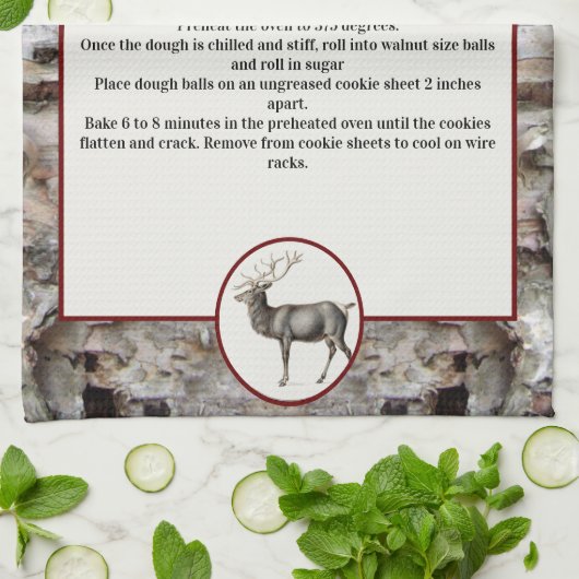 Kreieren Sie Ihr eigenes Rezeptkäfer-Hirsch Geschirrtuch (Gefaltet)