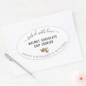 Kreieren Sie Ihre eigene Grünanlage mit Liebe Ovaler Aufkleber (Umschlag)