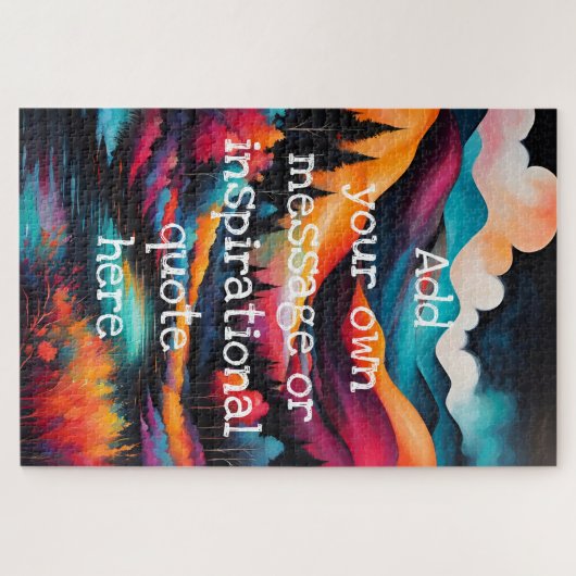 kreieren Sie Ihre eigene inspirierende Botschaft, Puzzle (Horizontal)