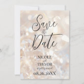 Kreieren Sie Ihre eigenen Champagner-Kristalle Save The Date (Vorderseite)