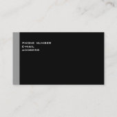 kreieren Sie Ihre eigenen schwarzen, attraktiven u Visitenkarte (Rückseite)