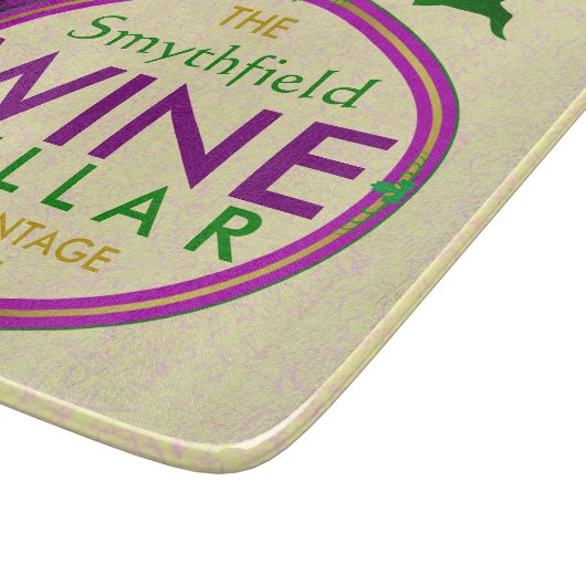 Kreieren Sie Ihre eigenen Weintrauben Personalisie Schneidebrett (Ecke)