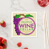 Kreieren Sie Ihre eigenen Weintrauben Personalisie Serviette (Beispiel)