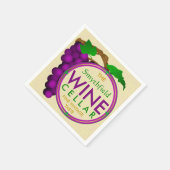 Kreieren Sie Ihre eigenen Weintrauben Personalisie Serviette (Ecke)