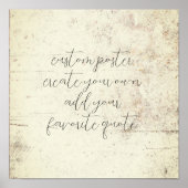 kreieren Sie Ihren eigenen, bedrückten Grunge Vint Poster (Vorne)