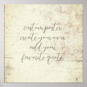 kreieren Sie Ihren eigenen, bedrückten Grunge Vint Poster