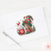 Kreieren Sie Ihren eigenen klassischen Elefanten-S Runder Aufkleber (Umschlag)