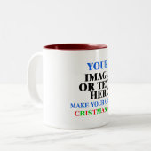Kreieren Sie individuelle Weihnachtsgeschenke für  Zweifarbige Tasse (Vorderseite Links)